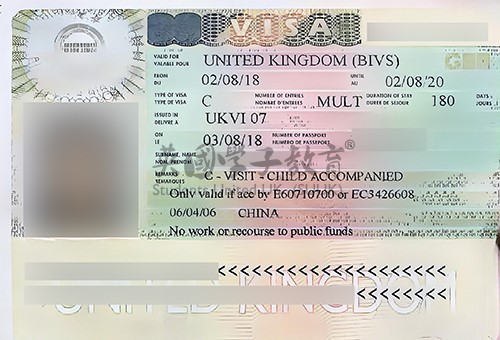 英国儿童访客签证申请成功案例